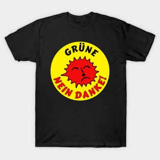 Gruene Nein Danke! (Rot) T-Shirt